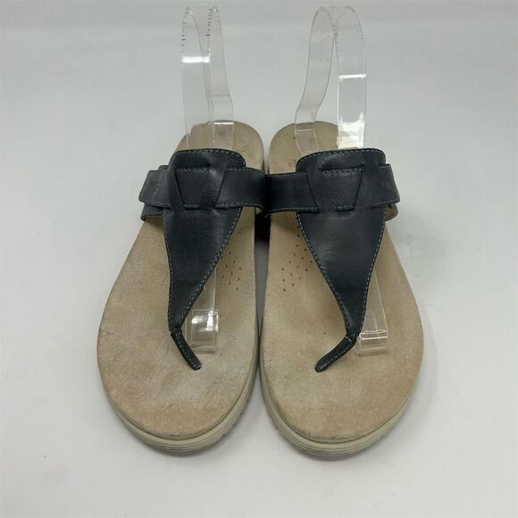Dansko Cece Navy Blue Leather Slip On Thong Sandal Size 40 (US 9.5-10) Casual - Picture 4 of 12